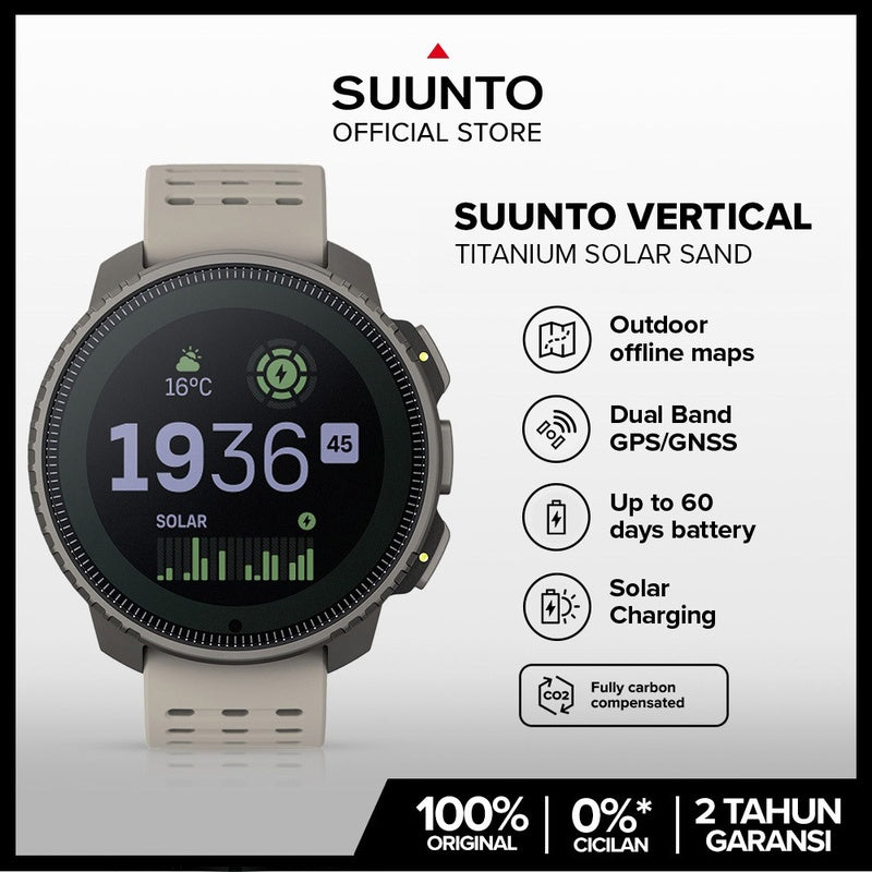 Suunto Vertical Solar Titanium Outdoor Watch